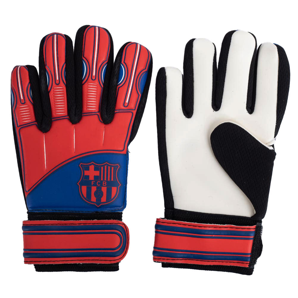 Official FC Barcelona Delta Goalkeeper Gloves Kids