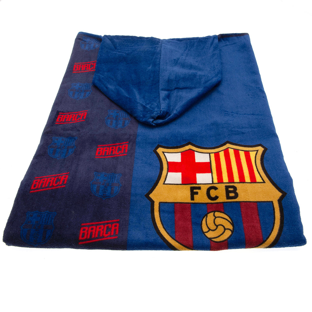 Official FC Barcelona Kids Hooded Poncho