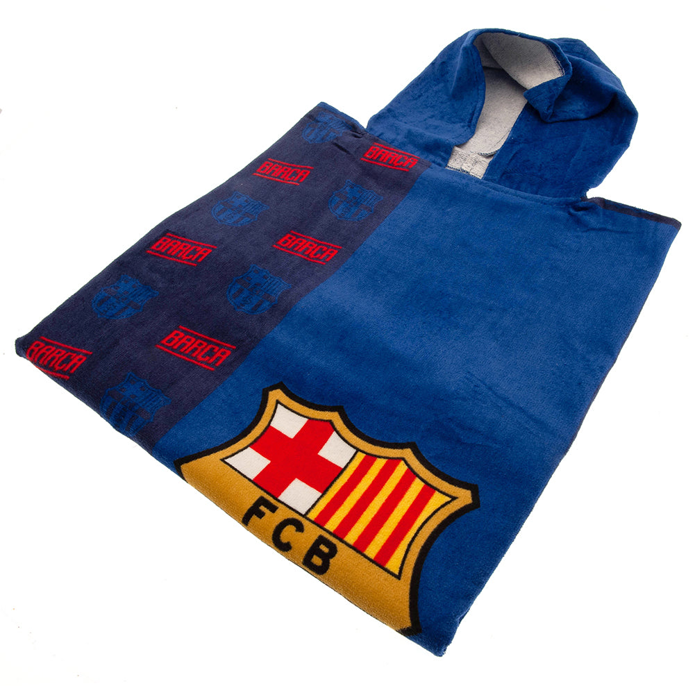 Official FC Barcelona Kids Hooded Poncho