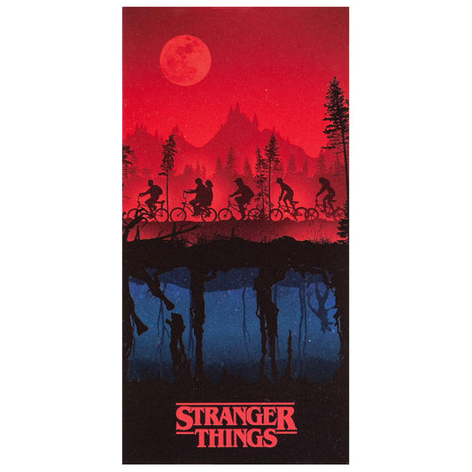 Official Stranger Things Towel Upside Down