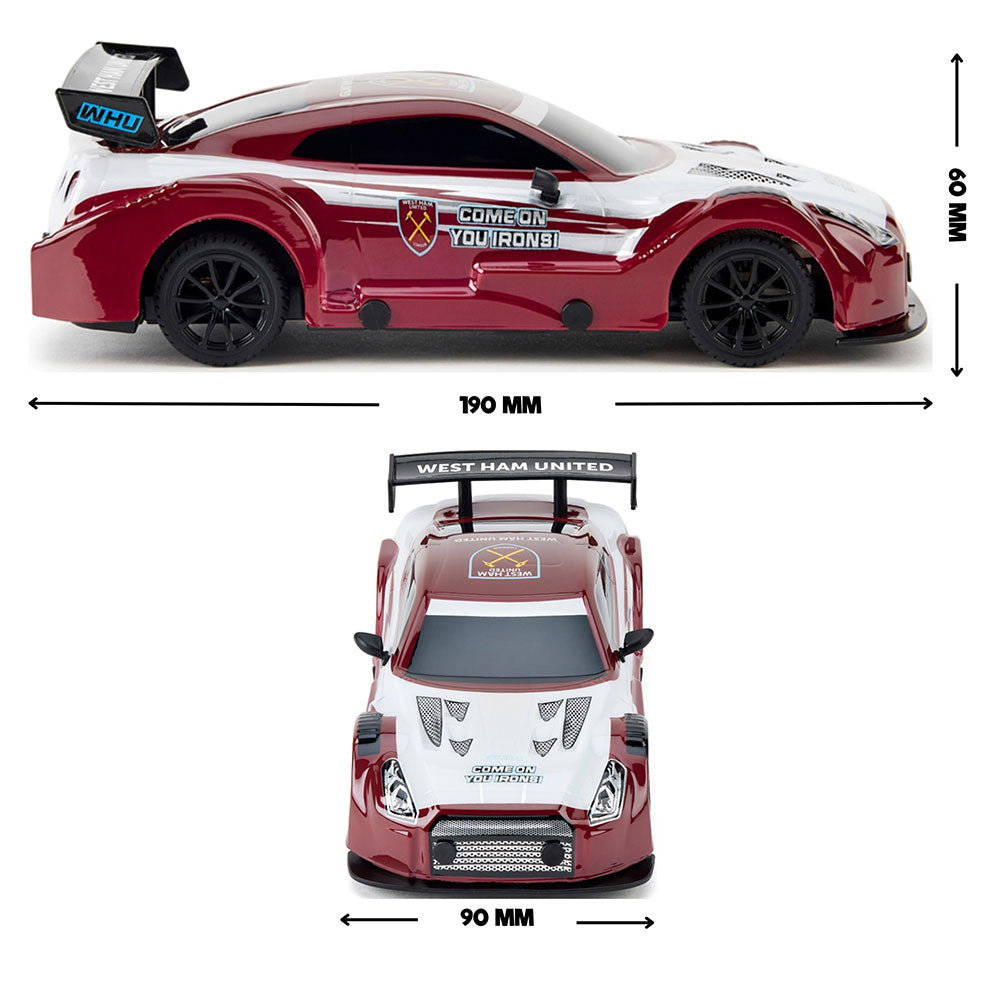 Official West Ham United FC Radio Control Sportscar 1:24 Scale