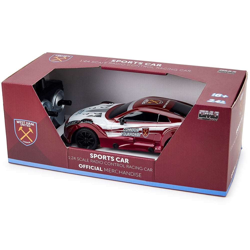 Official West Ham United FC Radio Control Sportscar 1:24 Scale