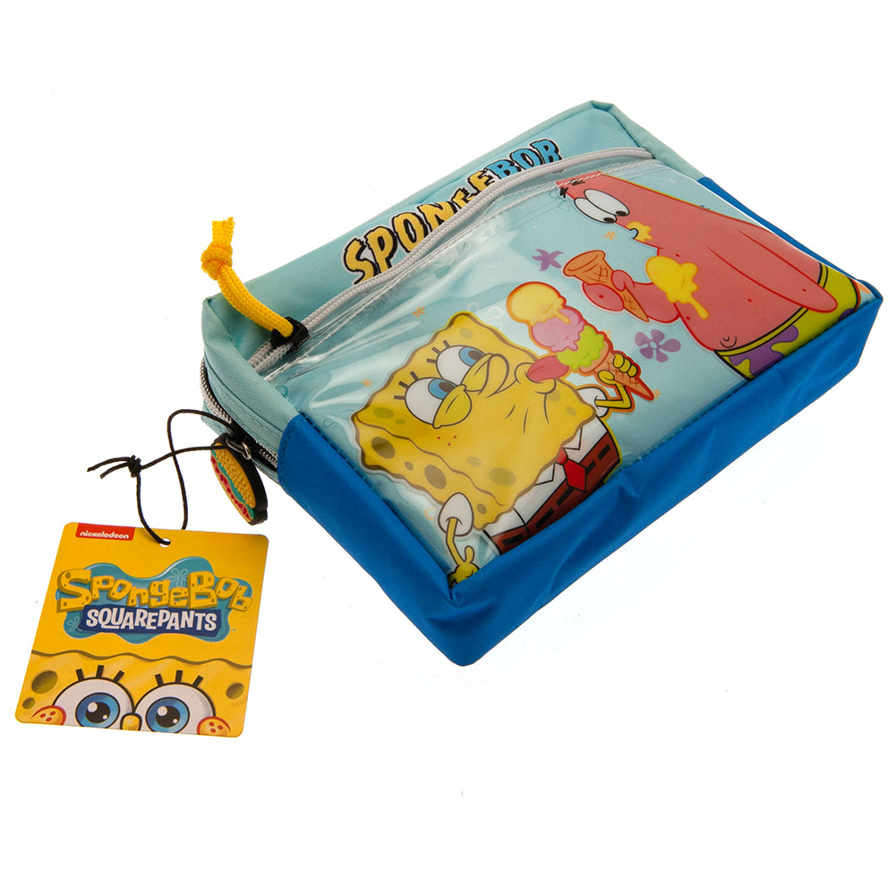 Official SpongeBob SquarePants Multi Pocket Pencil Case