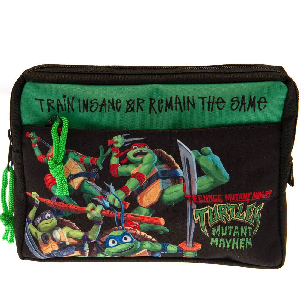 Official Teenage Mutant Ninja Turtles Multi Pocket Pencil Case