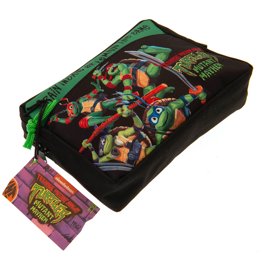 Official Teenage Mutant Ninja Turtles Multi Pocket Pencil Case