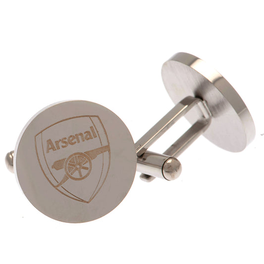 Official Arsenal FC Stainless Steel Round Cufflinks