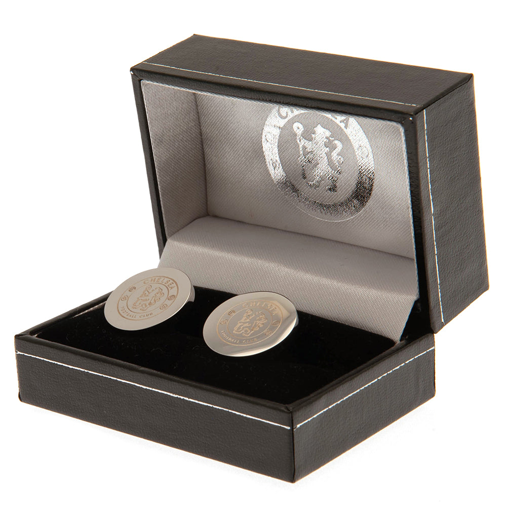 Official Chelsea FC Stainless Steel Round Cufflinks