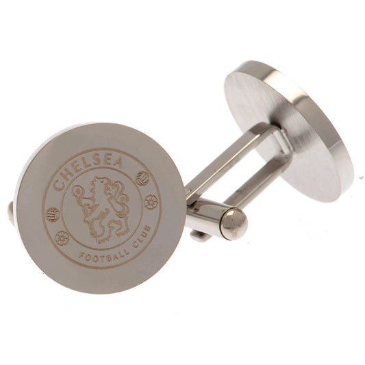 Official Chelsea FC Stainless Steel Round Cufflinks