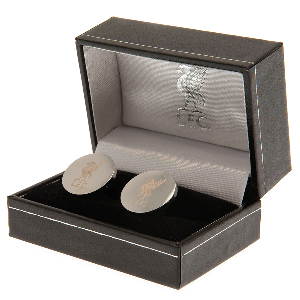 Official Liverpool FC Stainless Steel Round Cufflinks