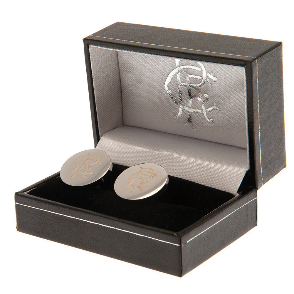 Official Rangers FC Stainless Steel Round Cufflinks