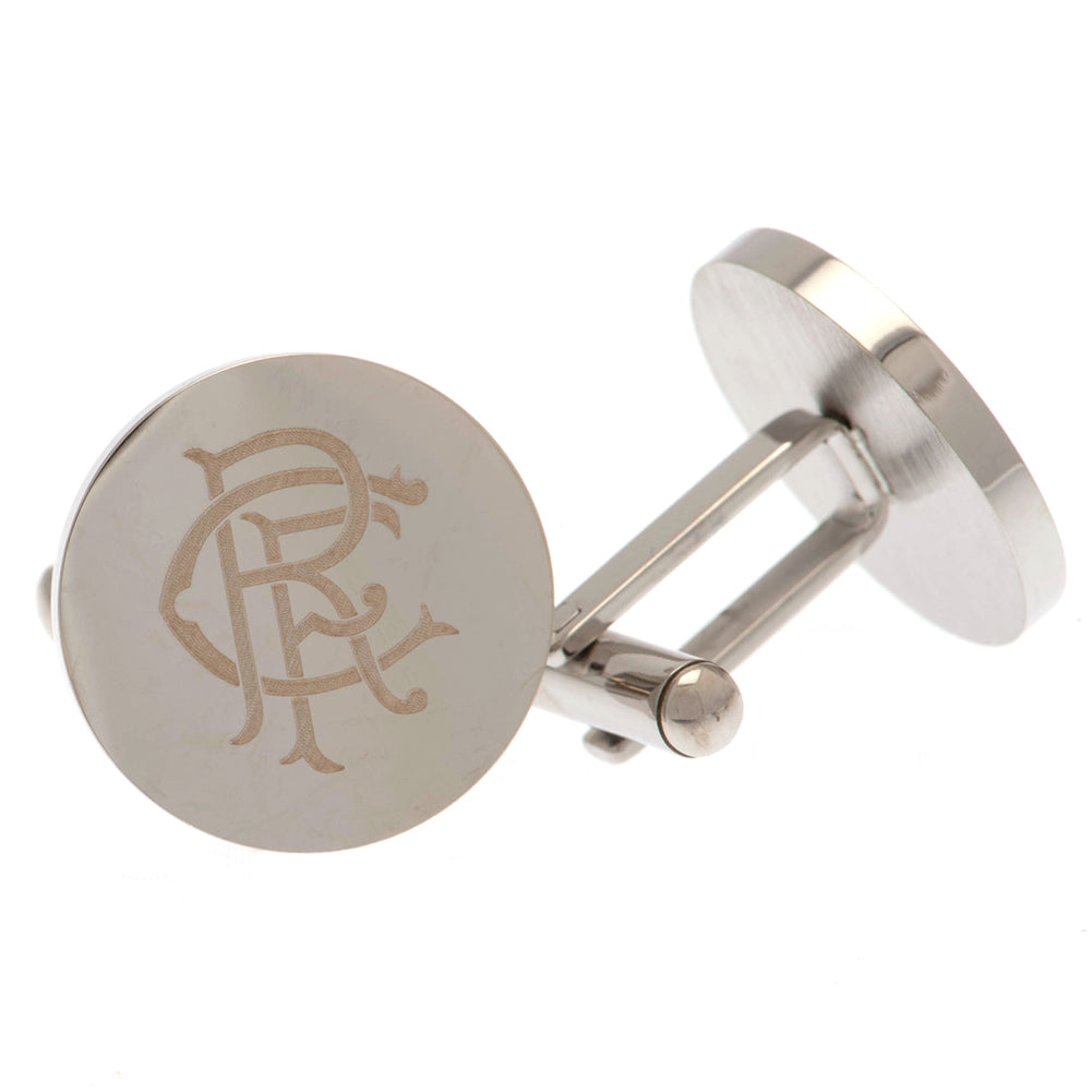 Official Rangers FC Stainless Steel Round Cufflinks