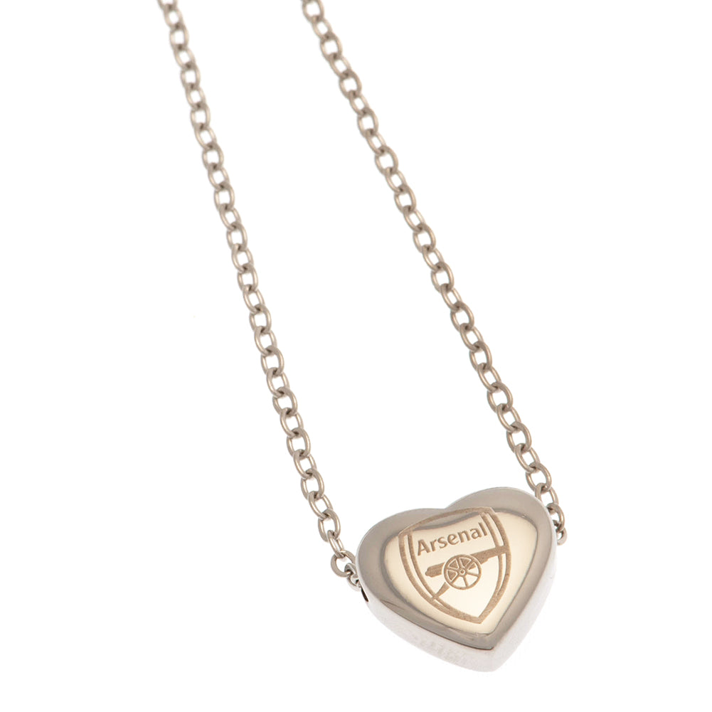 Official Arsenal FC Stainless Steel Heart Necklace