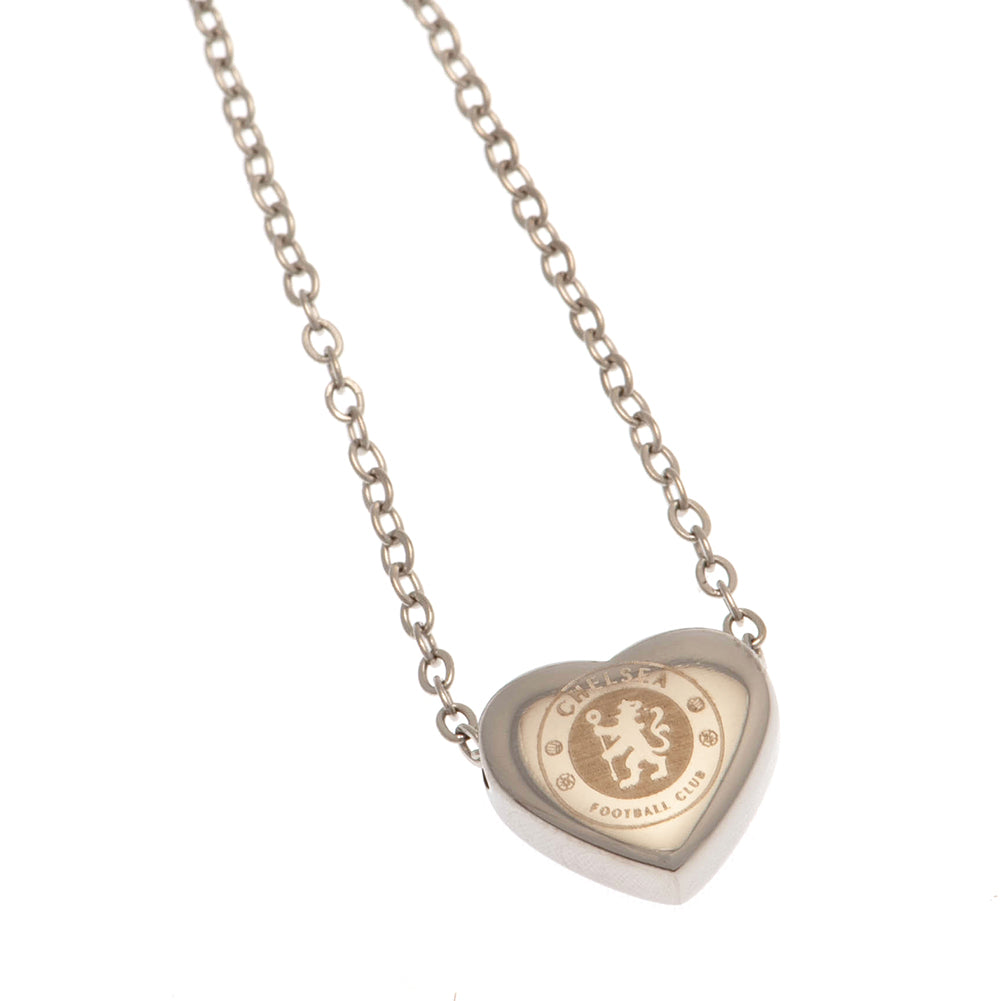 Official Chelsea FC Stainless Steel Heart Necklace