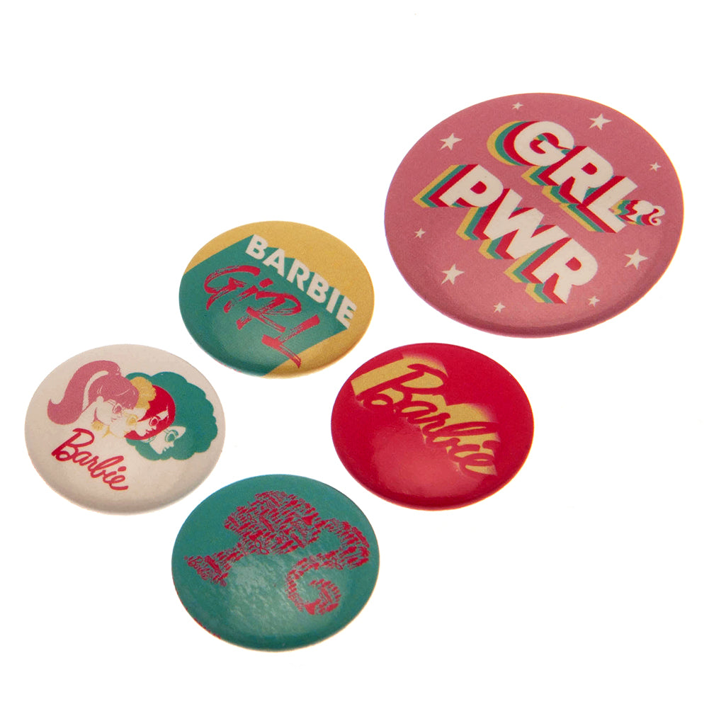 Official Barbie Button Badge Set