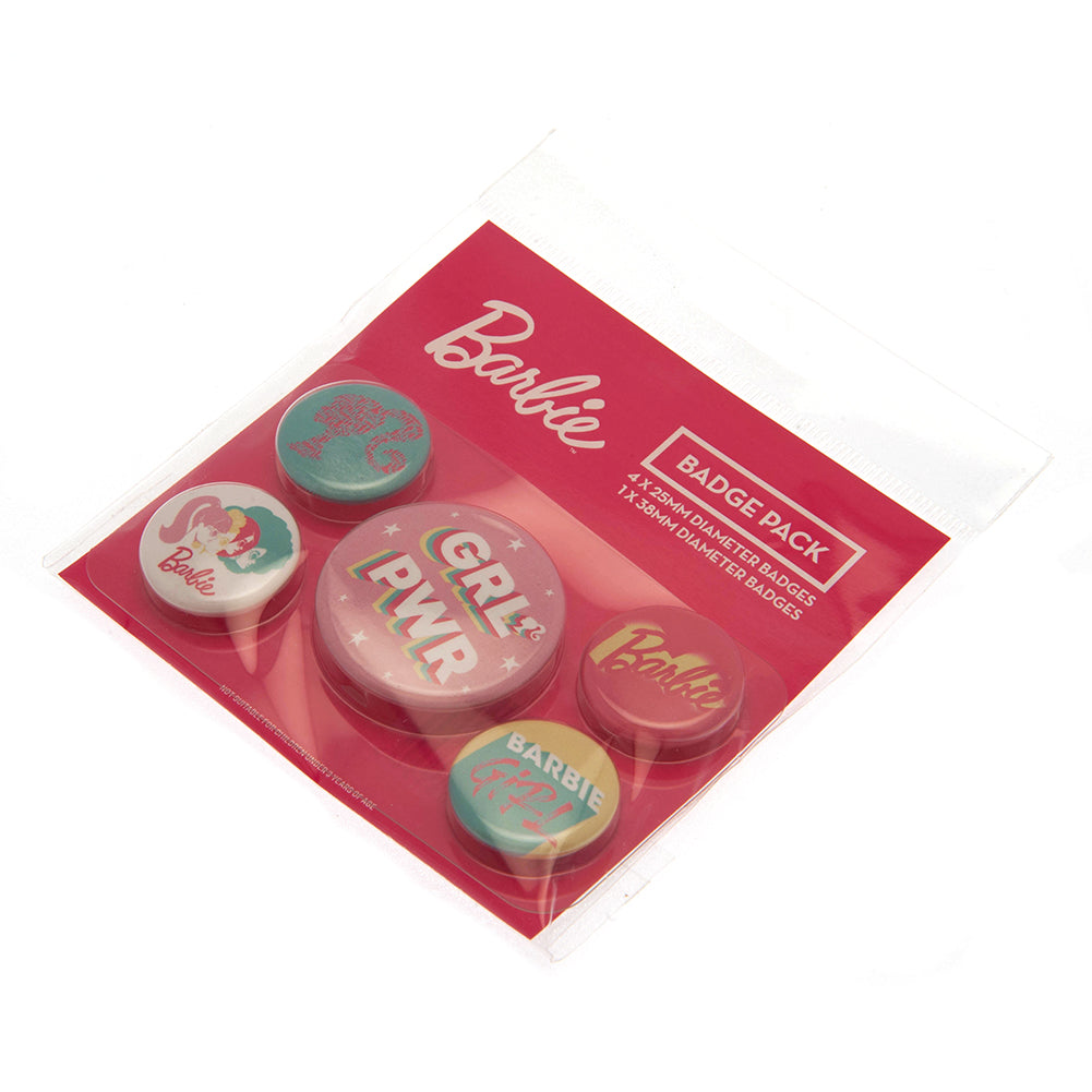 Official Barbie Button Badge Set