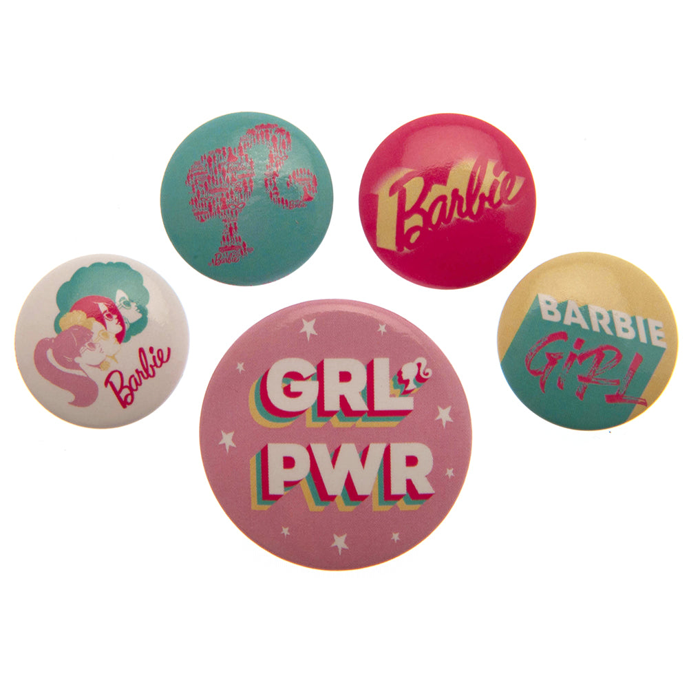 Official Barbie Button Badge Set