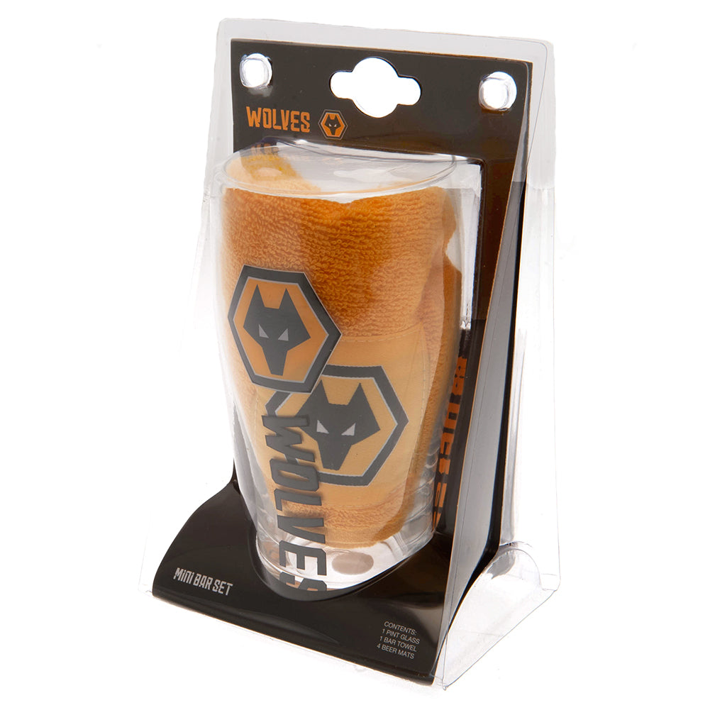 Official Wolverhampton Wanderers FC Mini Bar Set