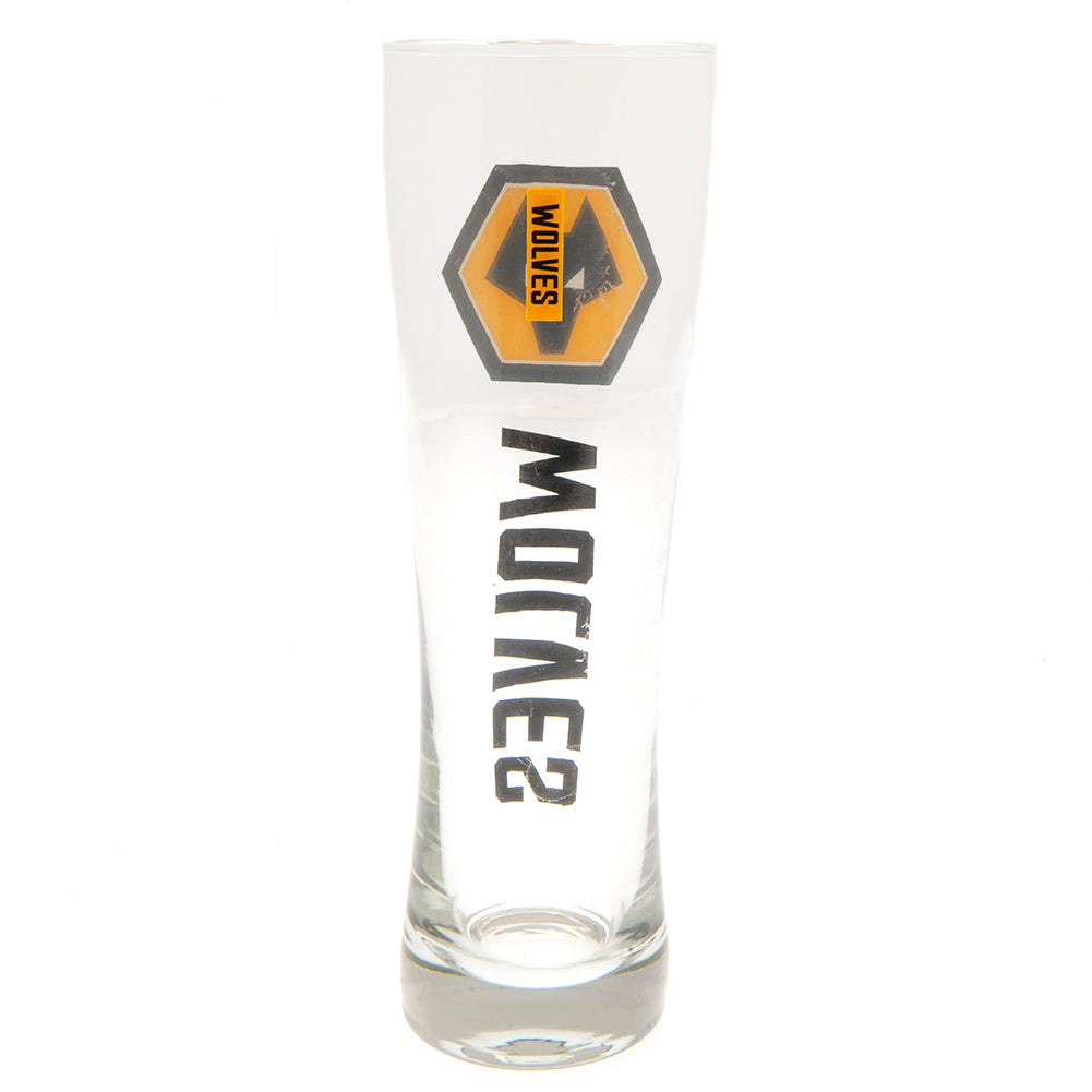 Official Wolverhampton Wanderers FC Tall Beer Glass