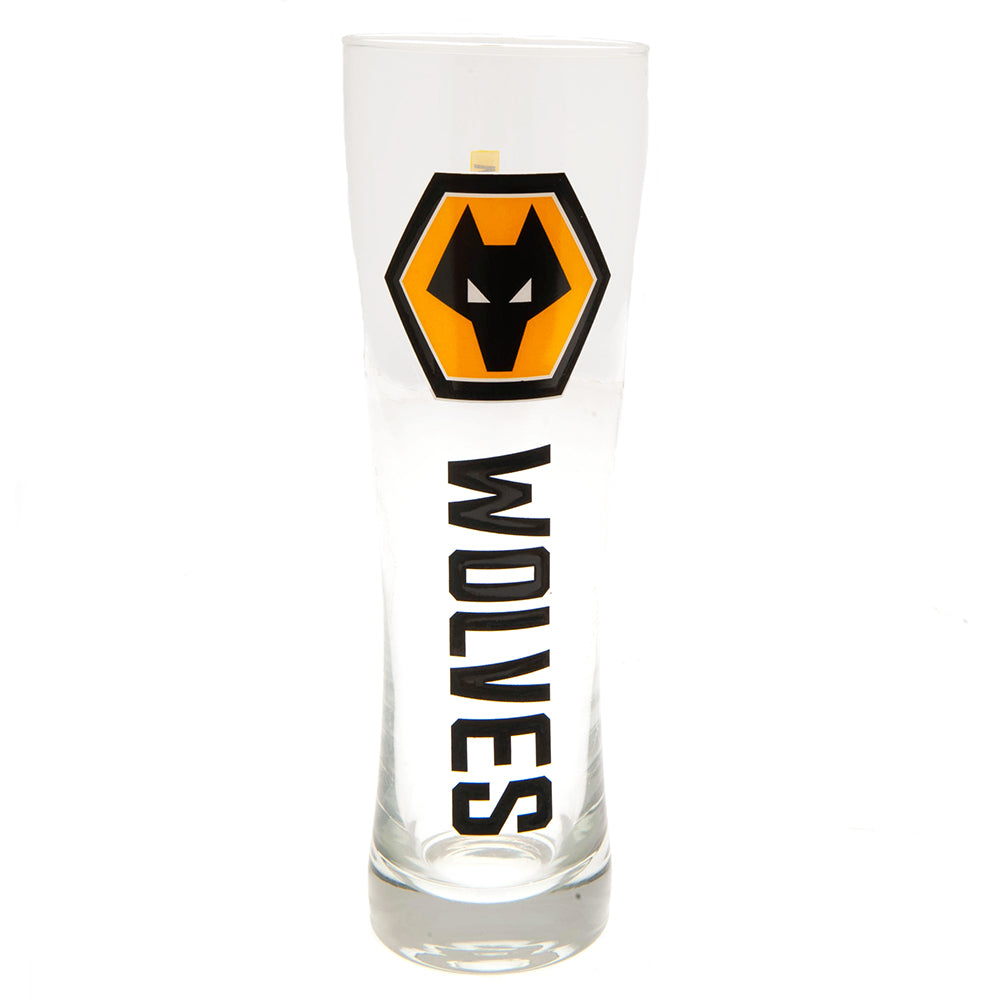 Official Wolverhampton Wanderers FC Tall Beer Glass