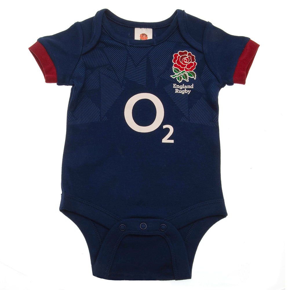 Official England RFU 2 Pack Bodysuit 3/6 mths PC