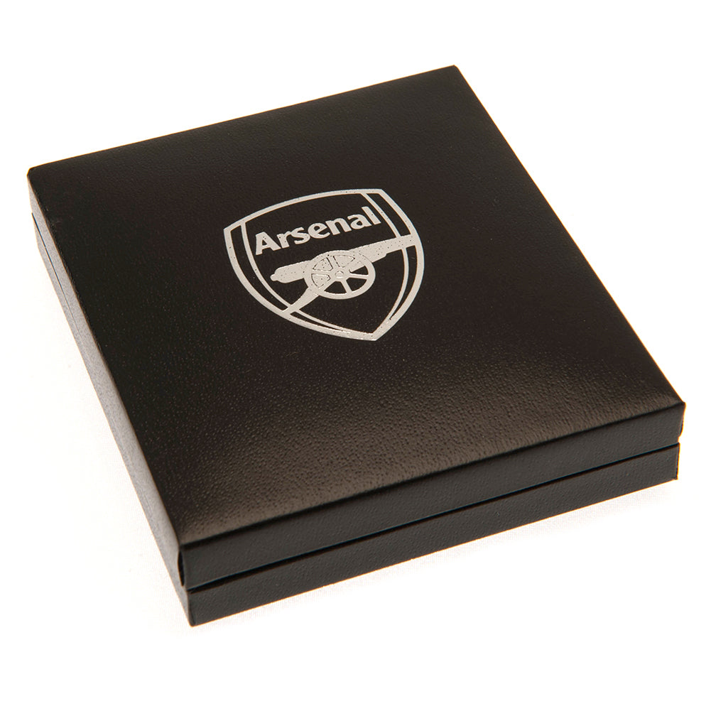 Official Arsenal FC Silver Plated Boxed Pendant CR