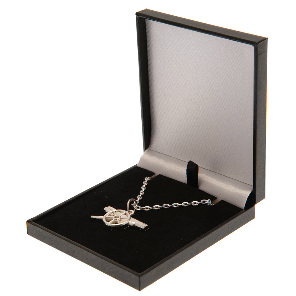 Official Arsenal FC Silver Plated Boxed Pendant GN