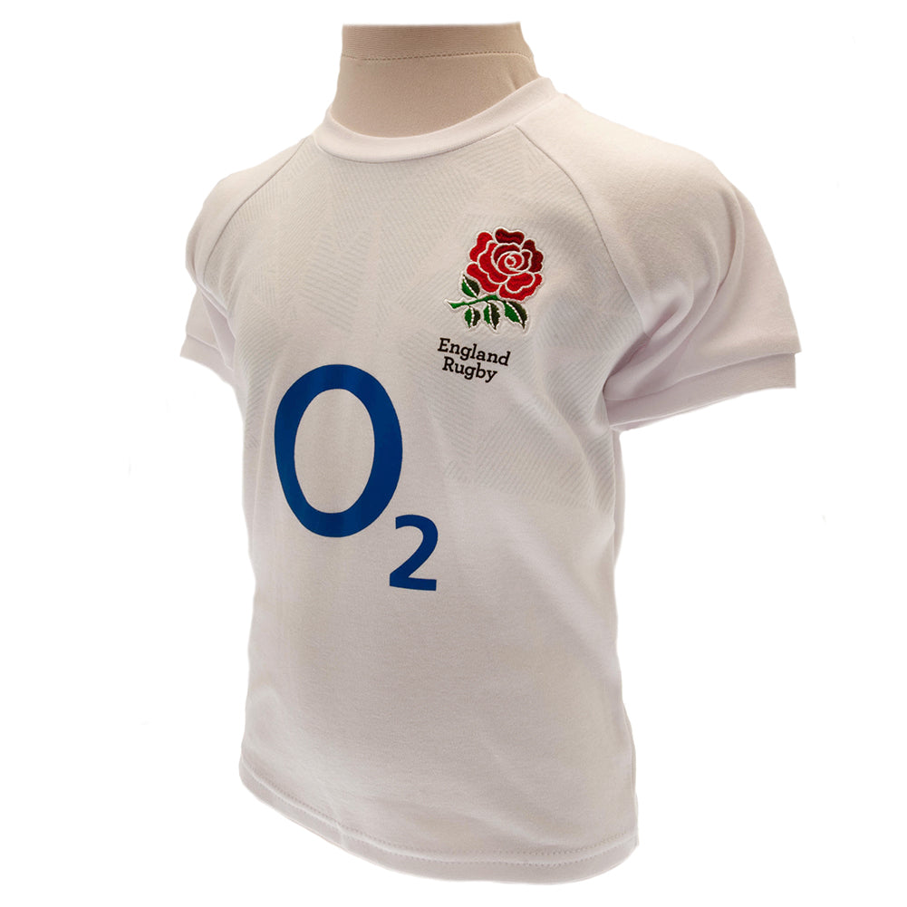 Official England RFU Shirt & Short Set 6/9 mths PC