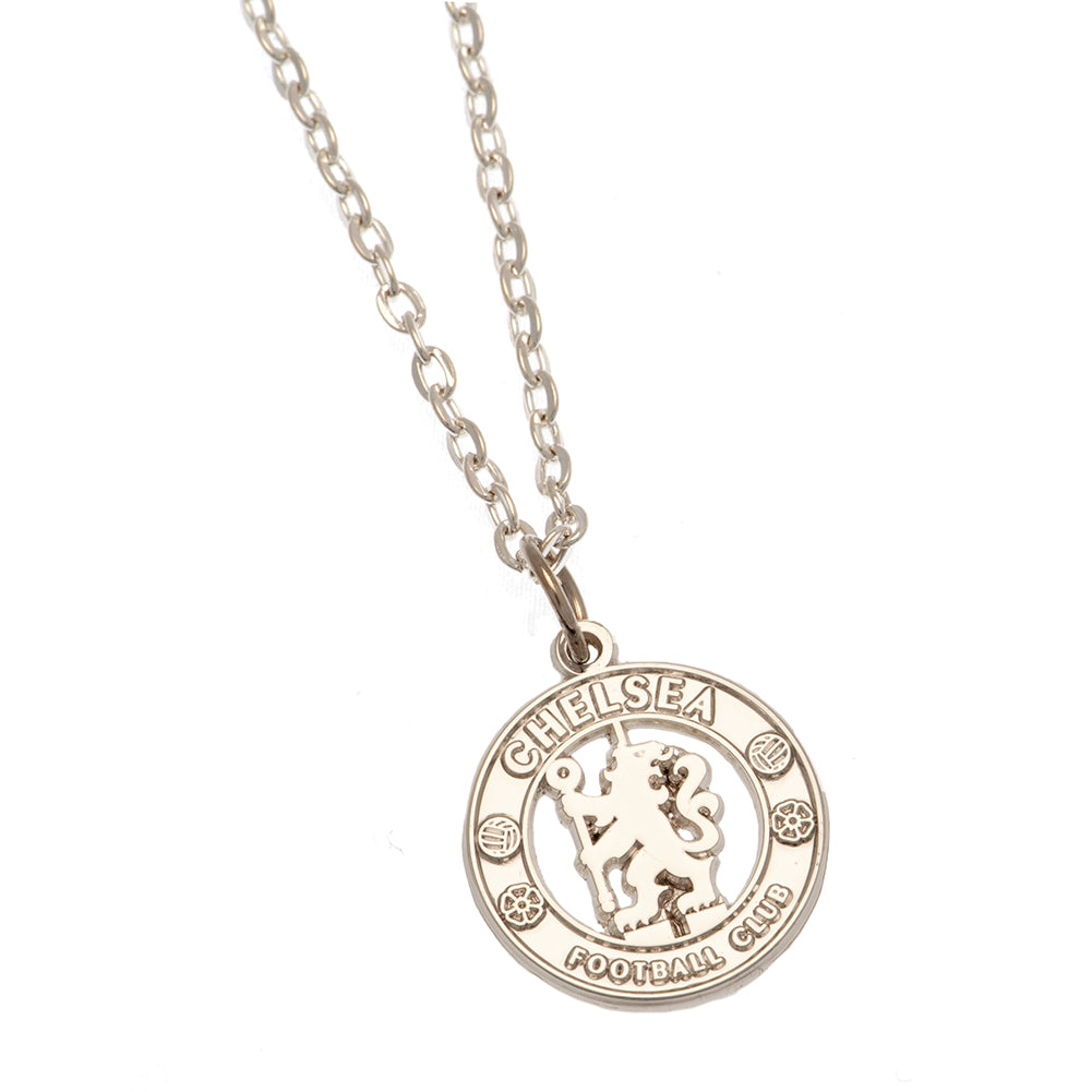 Official Chelsea FC Silver Plated Boxed Pendant CR