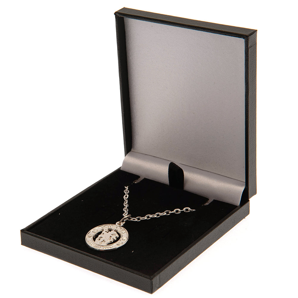 Official Chelsea FC Silver Plated Boxed Pendant CR