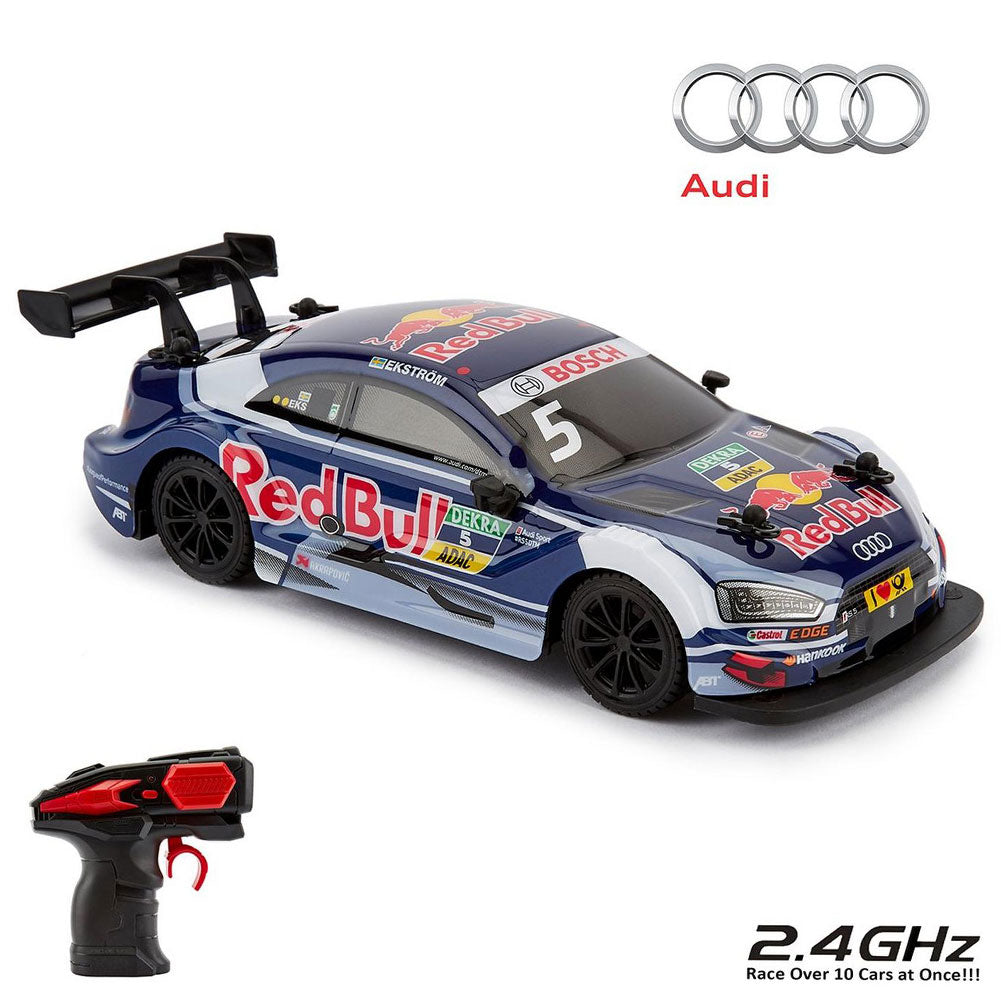 Official Audi DTM Blue Red Bull Radio Controlled Car 1:24 Scale