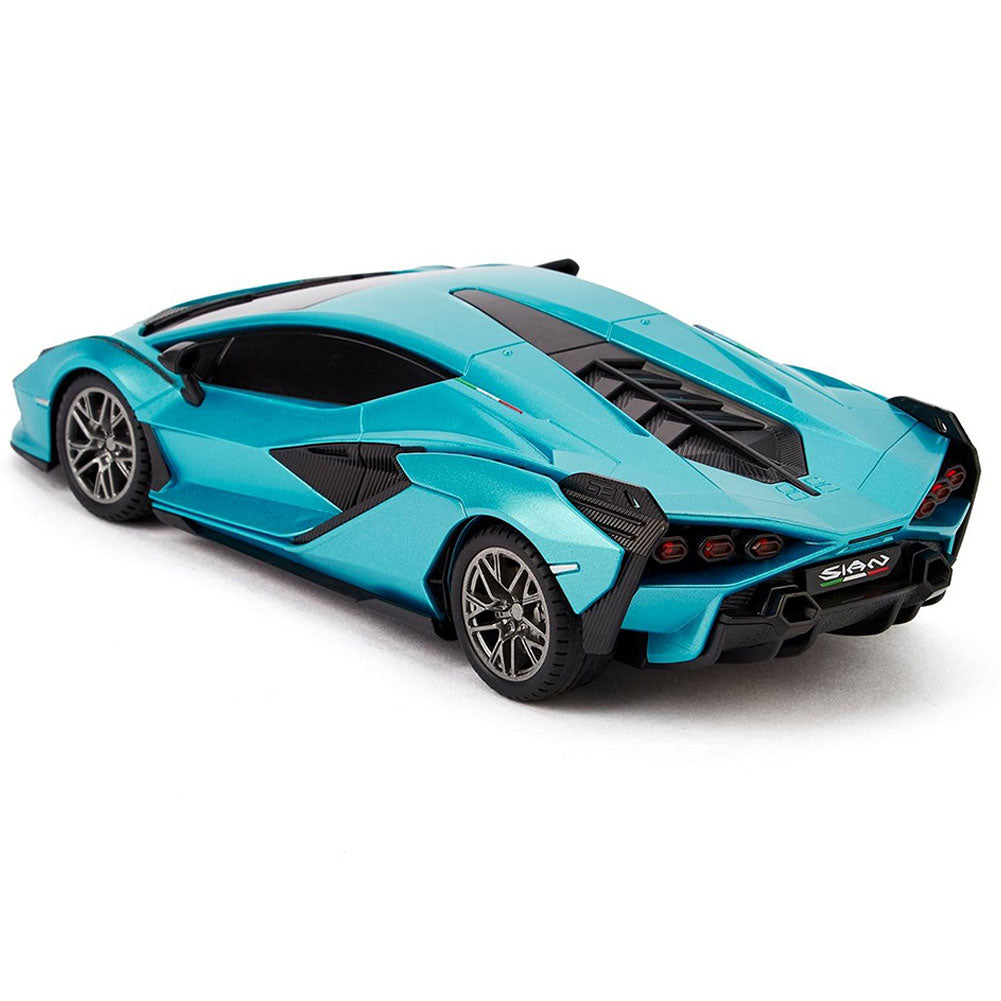 Official Lamborghini Sian Radio Controlled Car 1:24 Scale Blue