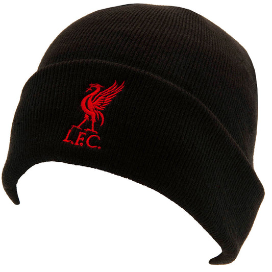 Official Liverpool FC Black Cuff Beanie