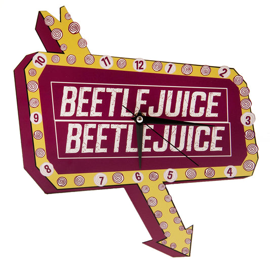 Official Beetlejuice Premium Metal Wall Clock