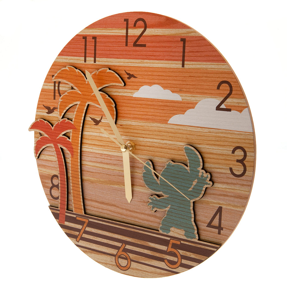 Official Lilo & Stitch Premium Wooden Wall Clock