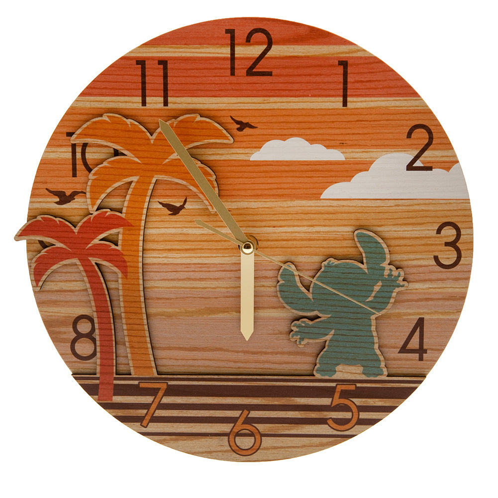 Official Lilo & Stitch Premium Wooden Wall Clock