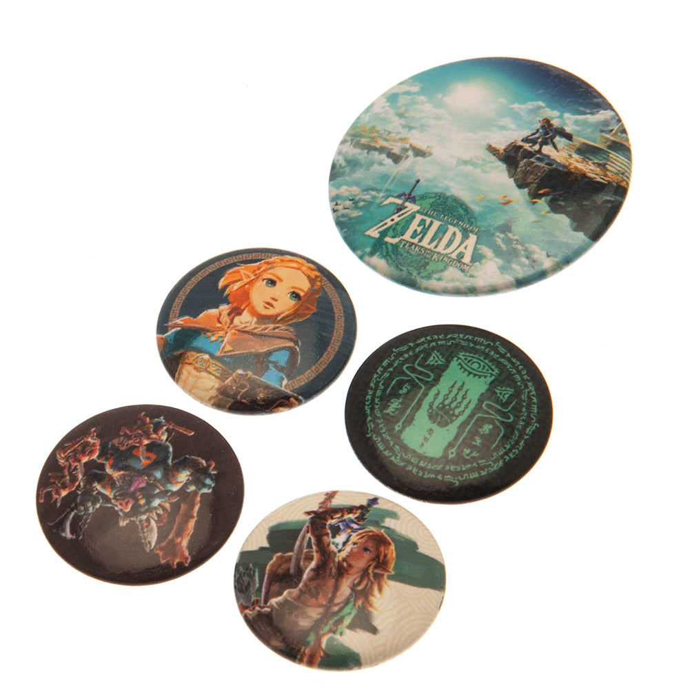 Official The Legend Of Zelda Button Badge Set