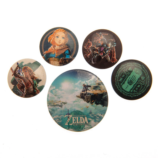 Official The Legend Of Zelda Button Badge Set