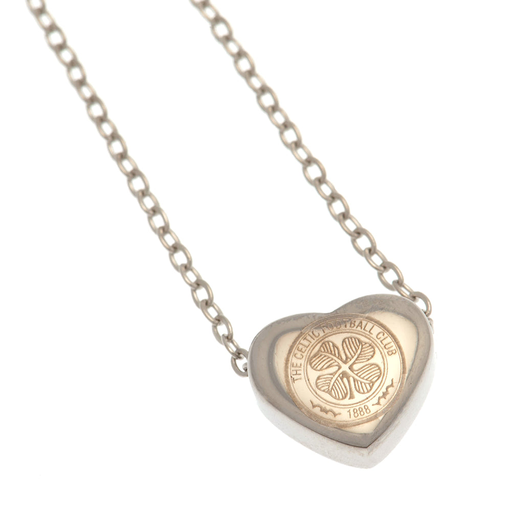 Official Celtic FC Stainless Steel Heart Necklace