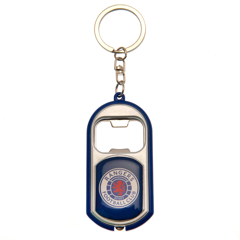 Official Rangers FC Keyring Torch Bottle Opener