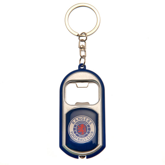 Official Rangers FC Keyring Torch Bottle Opener