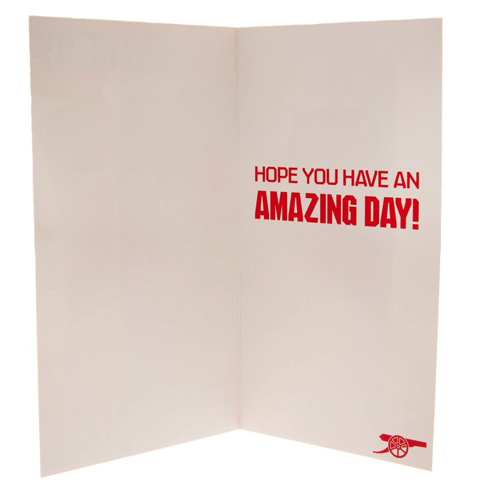 Official Arsenal FC Retro Shirt Birthday Card