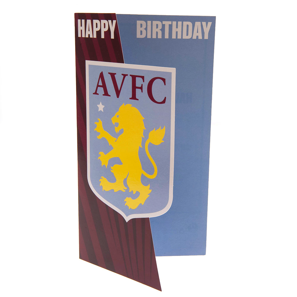 Official Aston Villa FC Crest Birthday Card