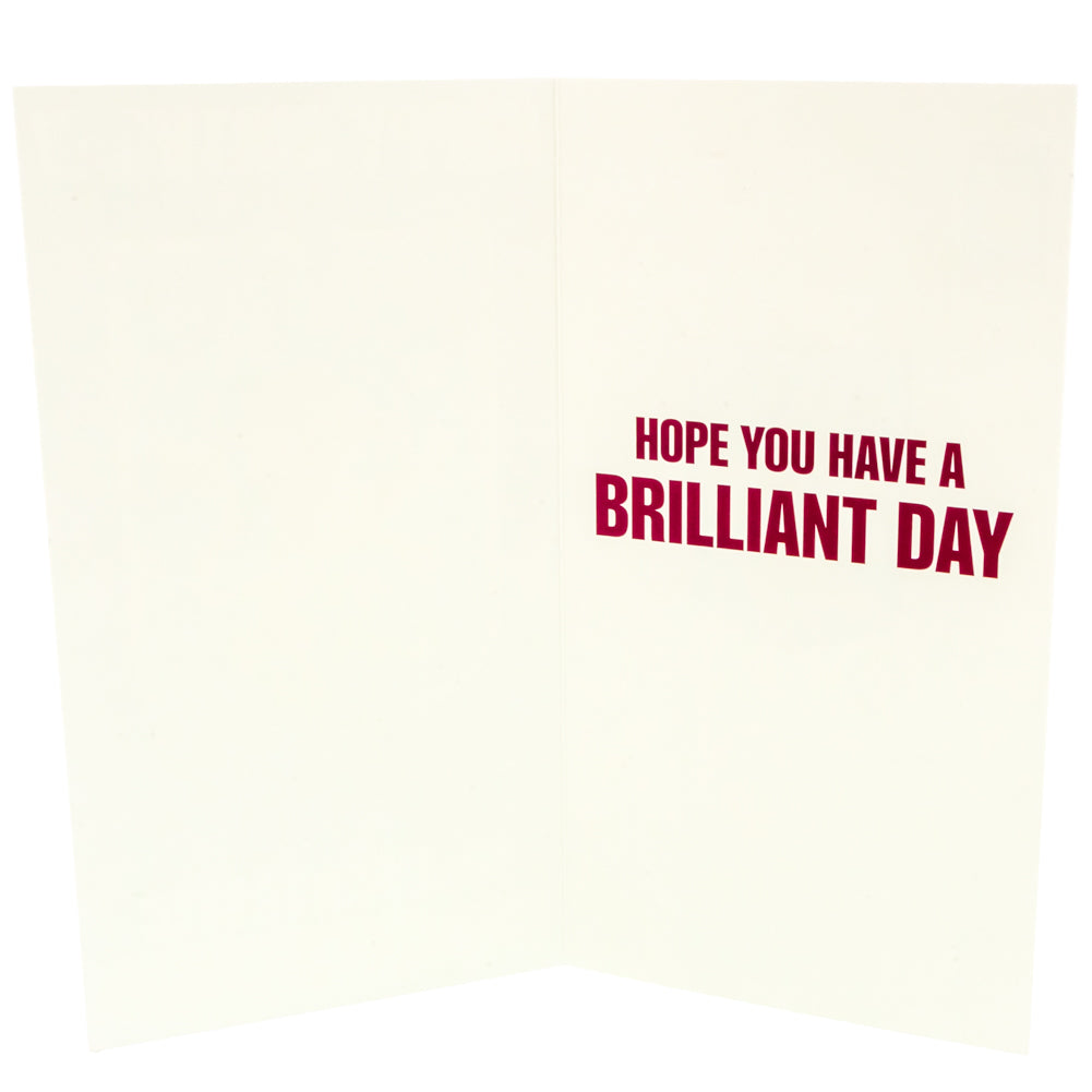 Official Aston Villa FC Personalised Birthday Card