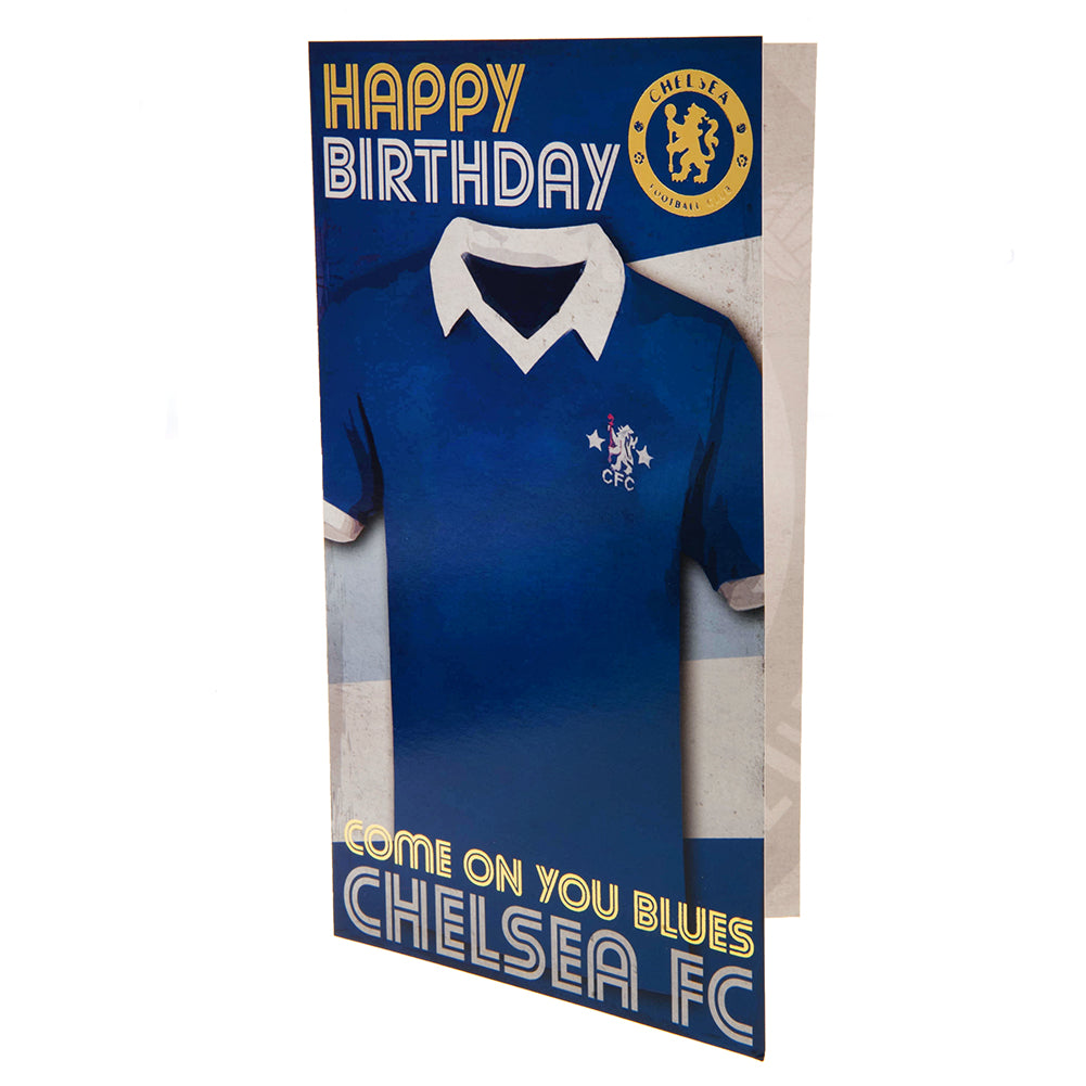 Official Chelsea FC Retro Shirt Birthday Card