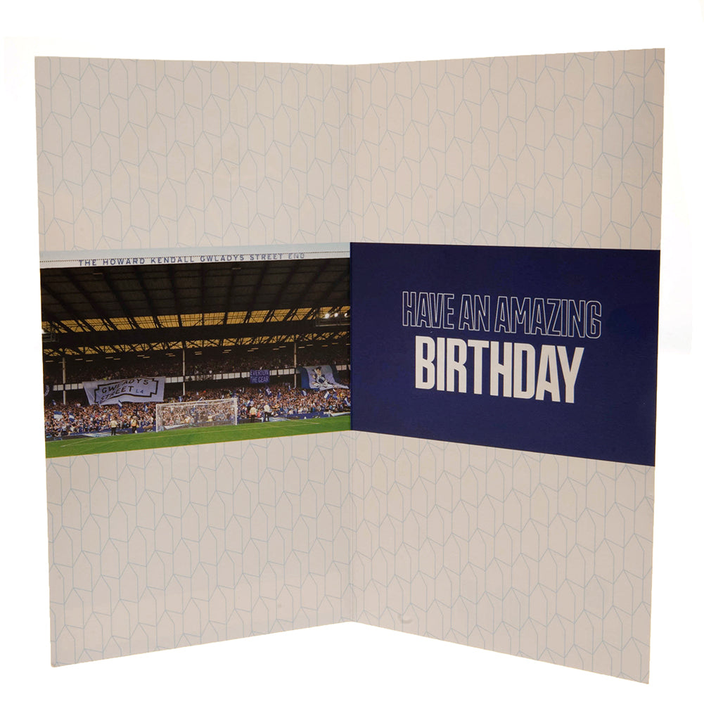 Official Everton FC Personalised Birthday Card