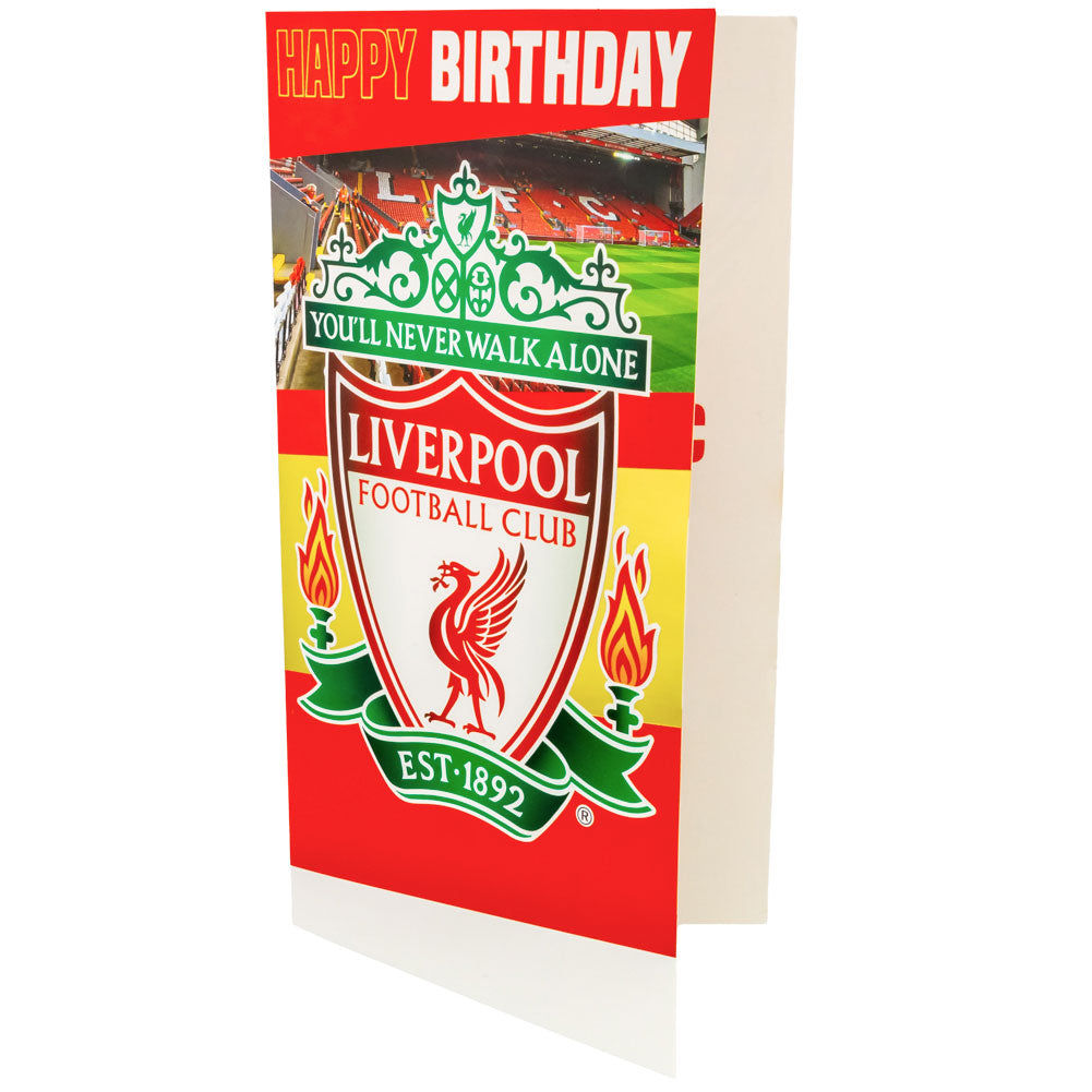 Official Liverpool FC Personalised Birthday Card