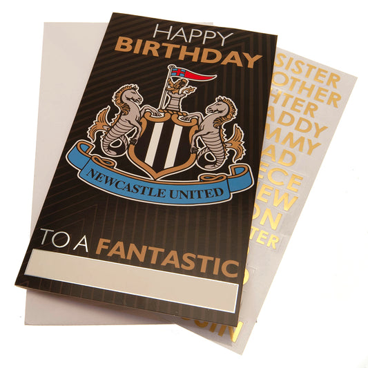 Official Newcastle United FC Personalised Birthday Card