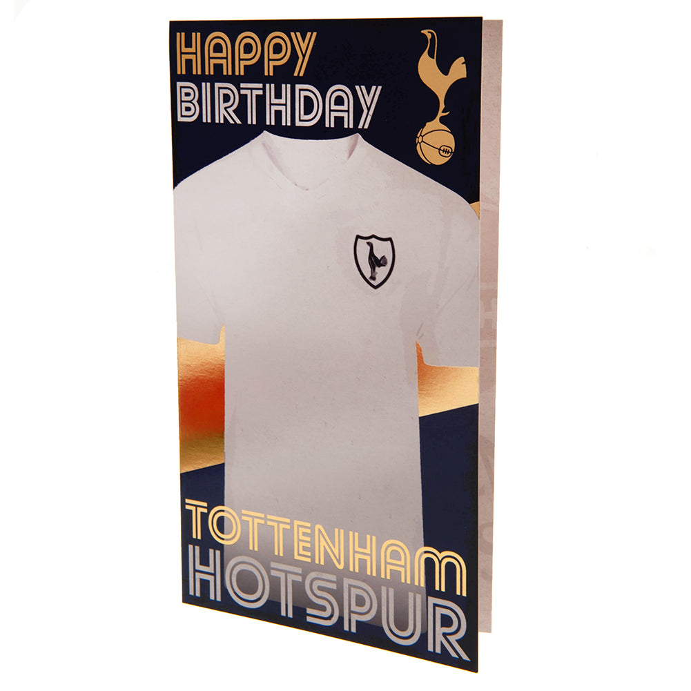 Official Tottenham Hotspur FC Retro Shirt Birthday Card