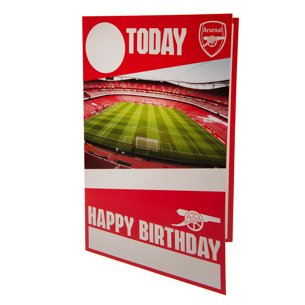 Official Arsenal FC Birthday Card With Stickers