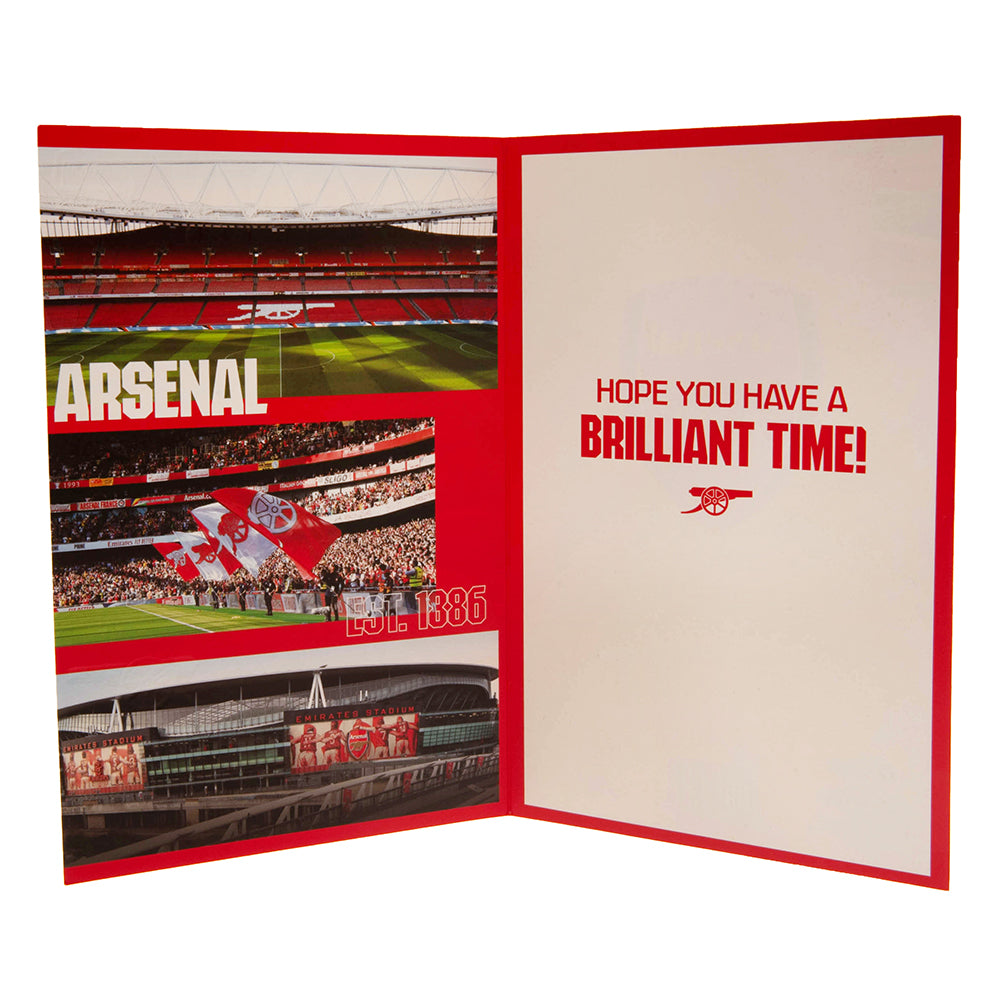 Official Arsenal FC Birthday Card With Stickers